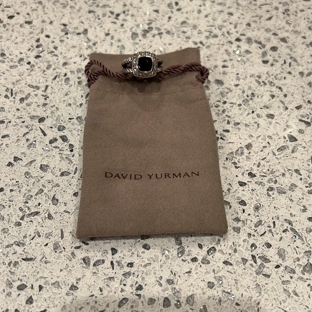 David Yurman Albion Ring Black Onyx Size 5.5 - Picture 3 of 4